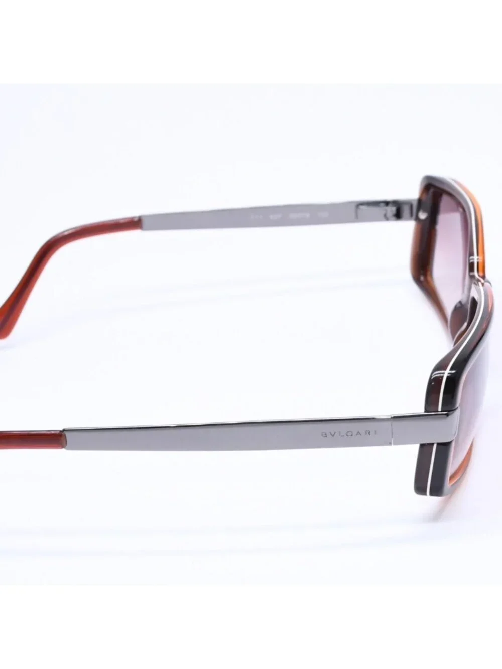 Bvlgari Sunglasses Eyewear Brown Black Silver